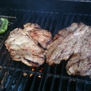 Beer Marinated Steak on the BBQ
