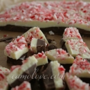 Peppermint Bark with Dark and White Chocolate