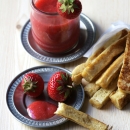 French Toast Fries with Strawberry 