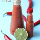 Homemade Hot Sauce with Lime and Pear