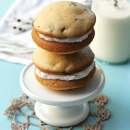 Cookie Dough Whoopie Pies with Whipped Coconut Frosting