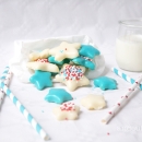 Patriotic 4th of July Star Cookies with Chocolate Icing