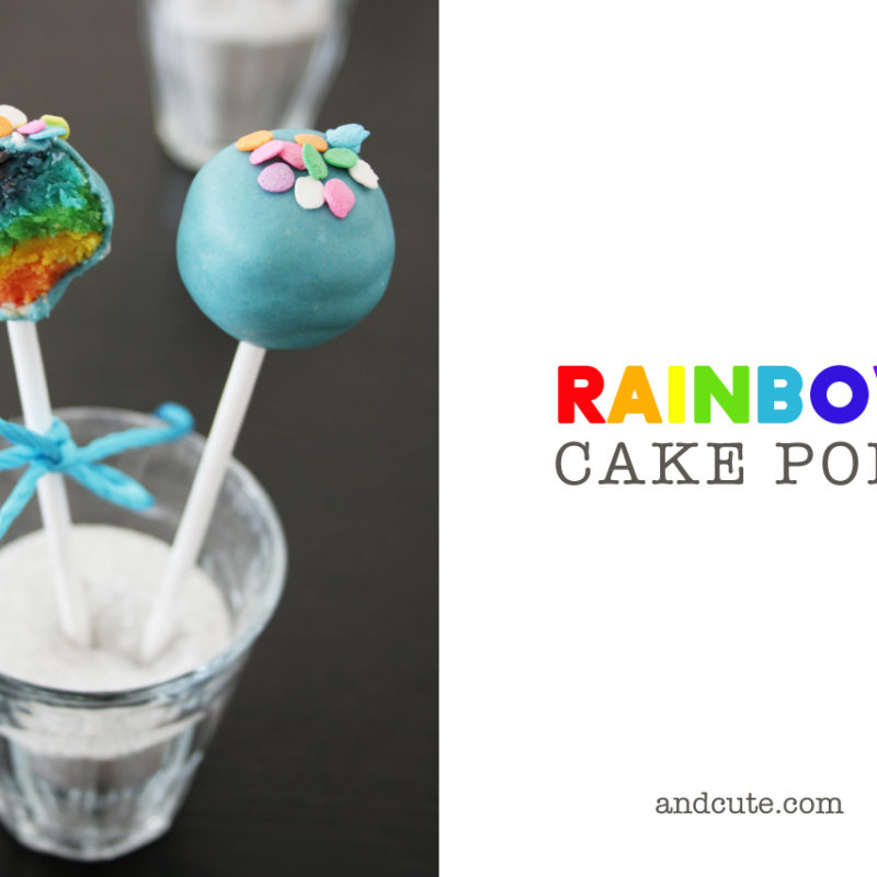 Rainbow Cake Pops from Scratch