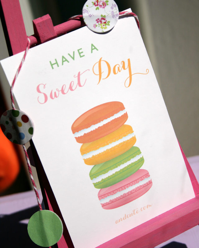 Macarons Have a Sweet Day Printable
