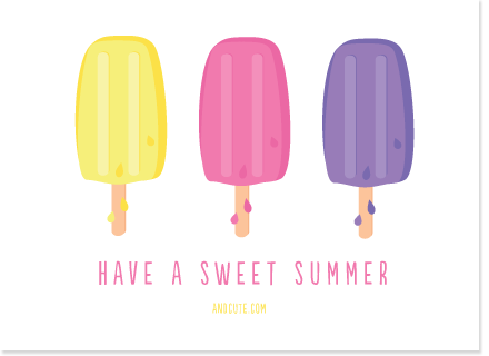Have a Sweet Summer Popsicles Printable