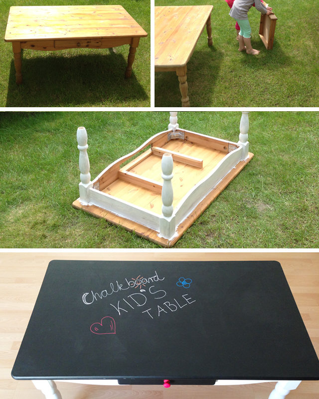 DIY Chalkboard Kid’s Table
