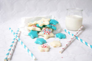 Patriotic 4th of July Star Cookies with Chocolate Icing